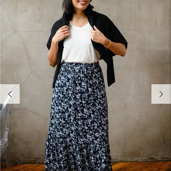 ABLE Catherine Maxi Flouce Skirt - Picture 3 of 9